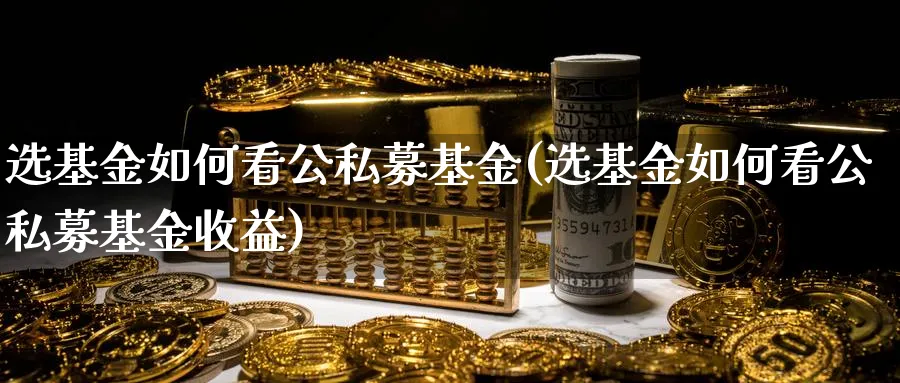 选基金如何看公私募基金(选基金如何看公私募基金收益)_https://www.lfyiying.com_证券_第1张