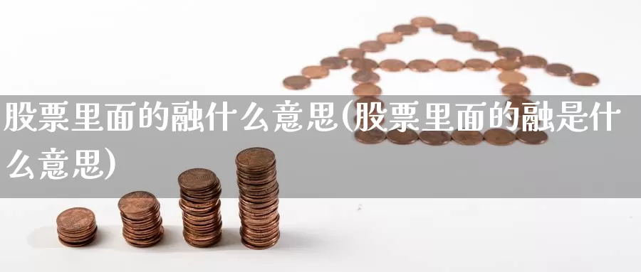 股票里面的融什么意思(股票里面的融是什么意思)_https://www.lfyiying.com_股票分类_第1张