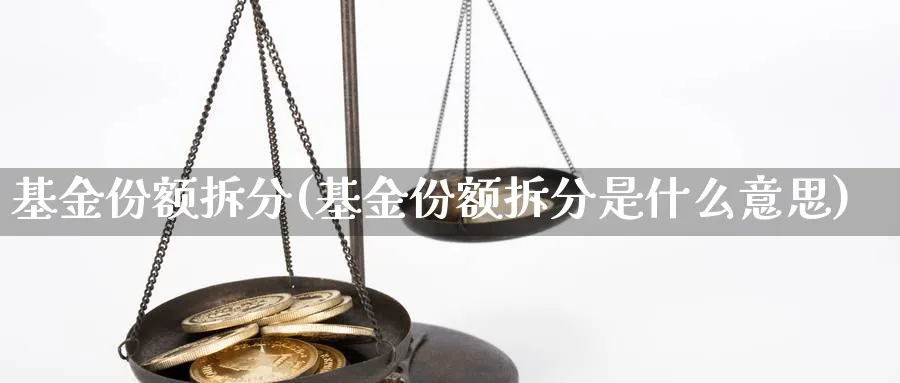 基金份额拆分(基金份额拆分是什么意思)_https://www.lfyiying.com_股票百科_第1张