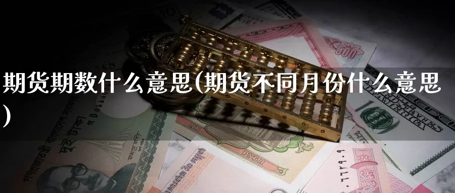 期货期数什么意思(期货不同月份什么意思)_https://www.lfyiying.com_证券_第1张