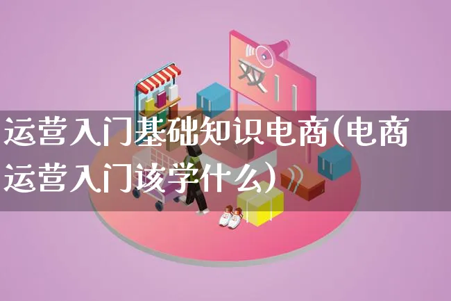 运营入门基础知识电商(电商运营入门该学什么)_https://www.lfyiying.com_股票百科_第1张