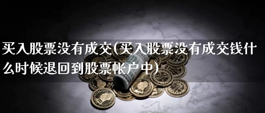 买入股票没有成交(买入股票没有成交钱什么时候退回到股票帐户中)_https://www.lfyiying.com_股票分类_第1张