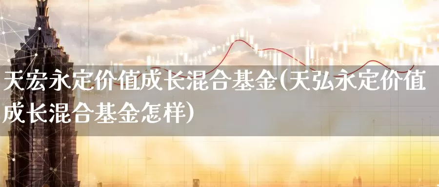 天宏永定价值成长混合基金(天弘永定价值成长混合基金怎样)_https://www.lfyiying.com_证券_第1张