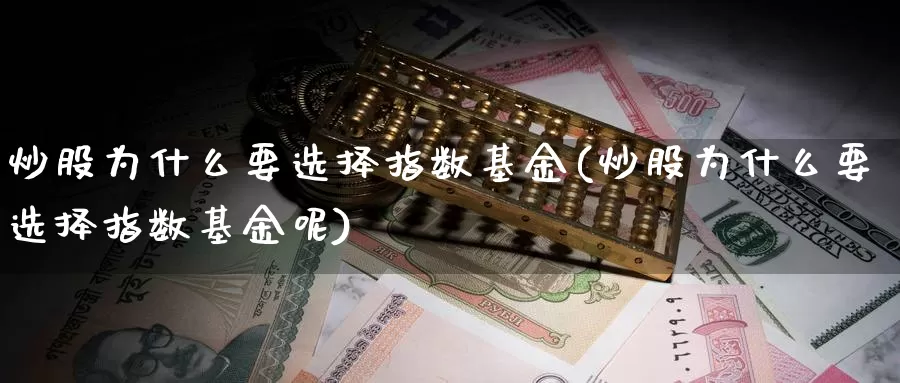 炒股为什么要选择指数基金(炒股为什么要选择指数基金呢)_https://www.lfyiying.com_个股_第1张