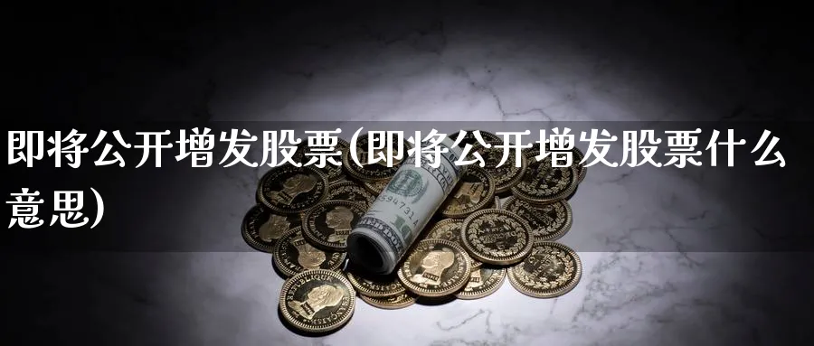 即将公开增发股票(即将公开增发股票什么意思)_https://www.lfyiying.com_港股_第1张