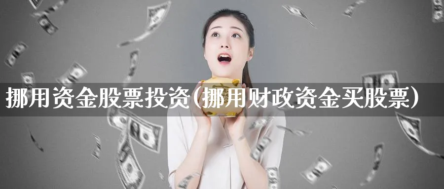 挪用资金股票投资(挪用财政资金买股票)_https://www.lfyiying.com_证券_第1张