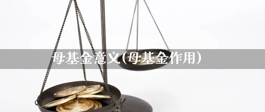 母基金意义(母基金作用)_https://www.lfyiying.com_证券_第1张