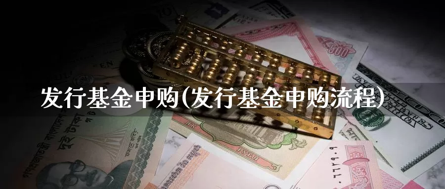 发行基金申购(发行基金申购流程)_https://www.lfyiying.com_股吧_第1张