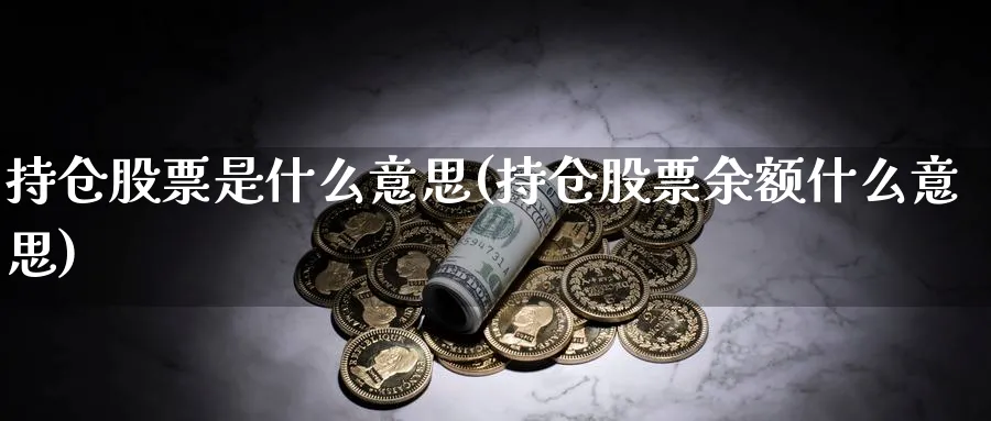 持仓股票是什么意思(持仓股票余额什么意思)_https://www.lfyiying.com_美股_第1张