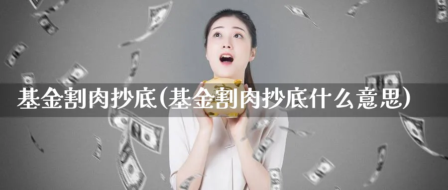 基金割肉抄底(基金割肉抄底什么意思)_https://www.lfyiying.com_股票百科_第1张