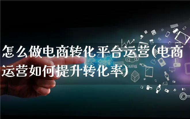 怎么做电商转化平台运营(电商运营如何提升转化率)_https://www.lfyiying.com_股票百科_第1张