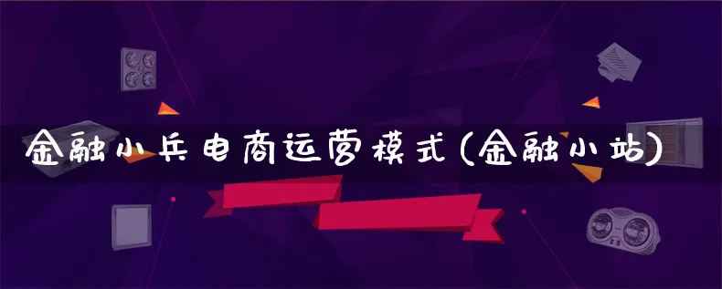 金融小兵电商运营模式(金融小站)_https://www.lfyiying.com_股票百科_第1张