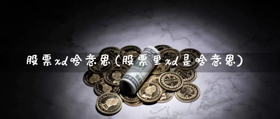 股票xd啥意思(股票里xd是啥意思)_https://www.lfyiying.com_股吧_第1张