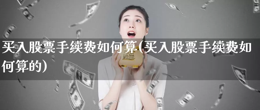 买入股票手续费如何算(买入股票手续费如何算的)_https://www.lfyiying.com_个股_第1张