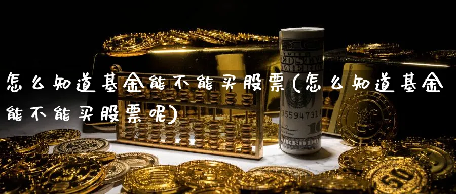 怎么知道基金能不能买股票(怎么知道基金能不能买股票呢)_https://www.lfyiying.com_个股_第1张