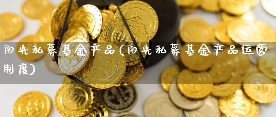 阳光私募基金产品(阳光私募基金产品运营制度)_https://www.lfyiying.com_股吧_第1张