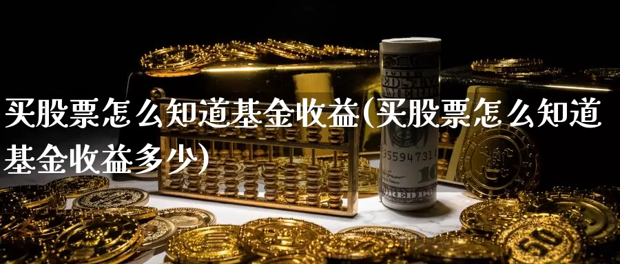 买股票怎么知道基金收益(买股票怎么知道基金收益多少)_https://www.lfyiying.com_证券_第1张