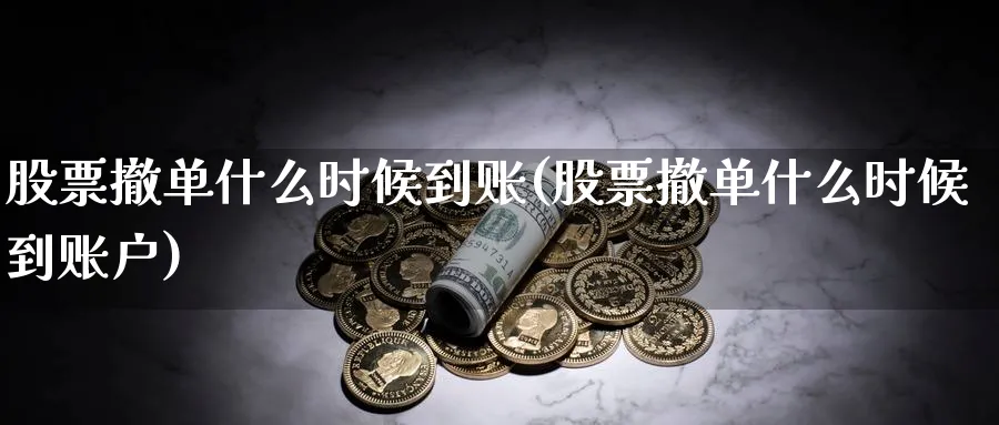 股票撤单什么时候到账(股票撤单什么时候到账户)_https://www.lfyiying.com_股票百科_第1张