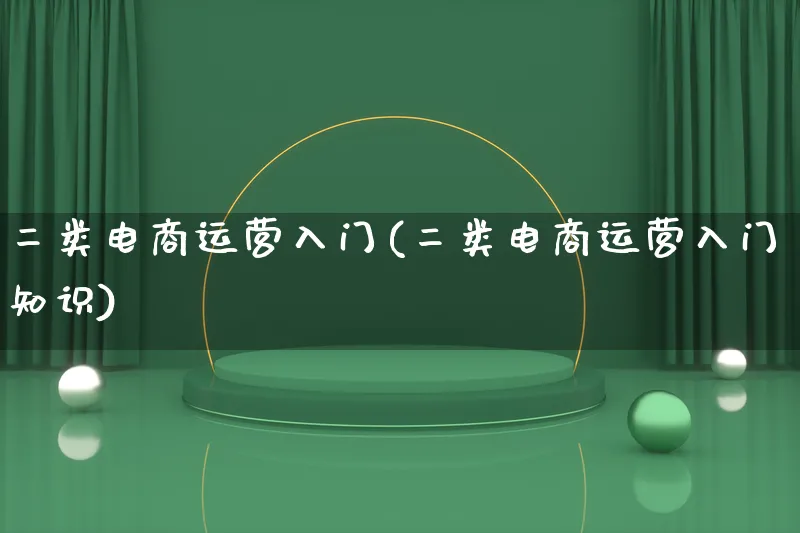 二类电商运营入门(二类电商运营入门知识)_https://www.lfyiying.com_港股_第1张