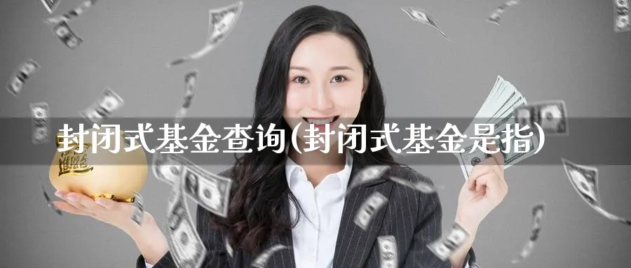 封闭式基金查询(封闭式基金是指)_https://www.lfyiying.com_股票百科_第1张