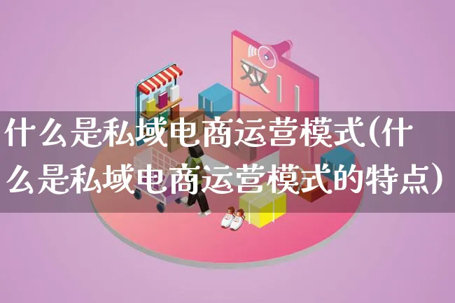 什么是私域电商运营模式(什么是私域电商运营模式的特点)_https://www.lfyiying.com_股票百科_第1张