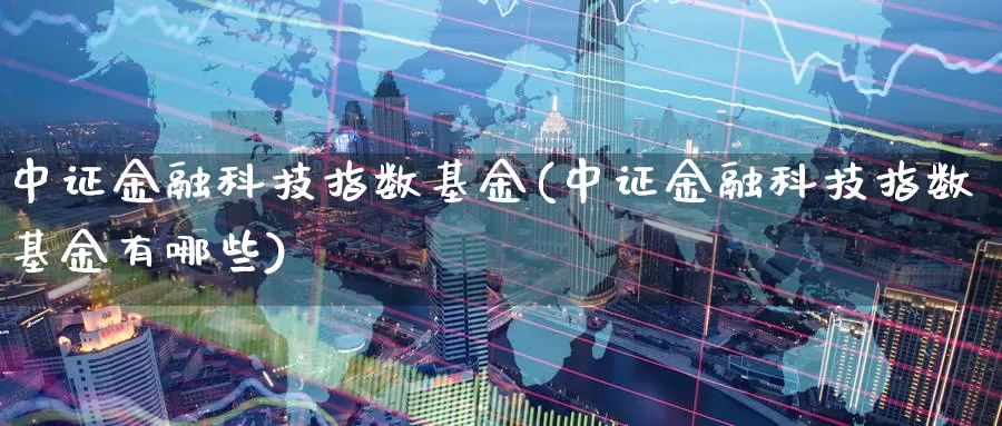 中证金融科技指数基金(中证金融科技指数基金有哪些)_https://www.lfyiying.com_股票分类_第1张