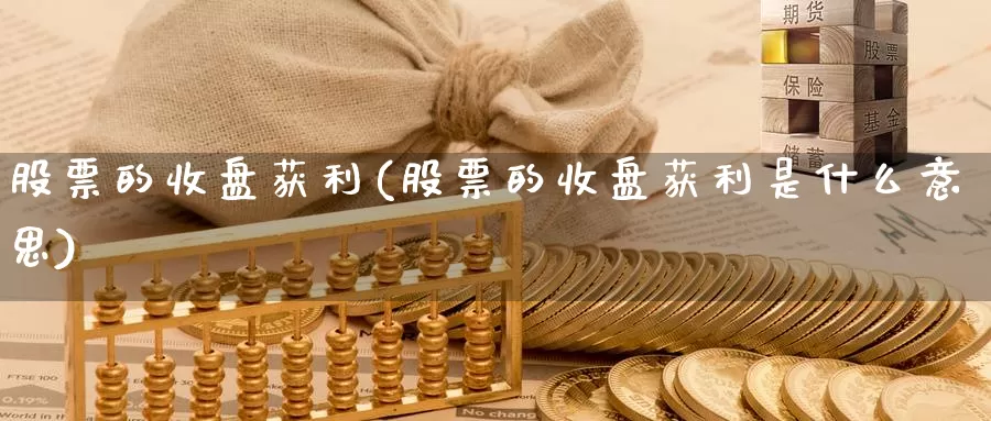 股票的收盘获利(股票的收盘获利是什么意思)_https://www.lfyiying.com_美股_第1张