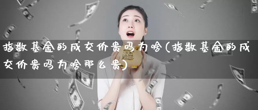 指数基金的成交价贵吗为啥(指数基金的成交价贵吗为啥那么贵)_https://www.lfyiying.com_股吧_第1张