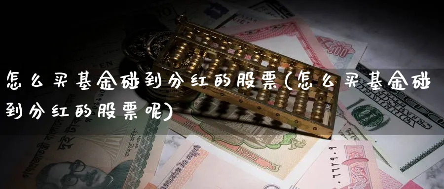 怎么买基金碰到分红的股票(怎么买基金碰到分红的股票呢)_https://www.lfyiying.com_证券_第1张