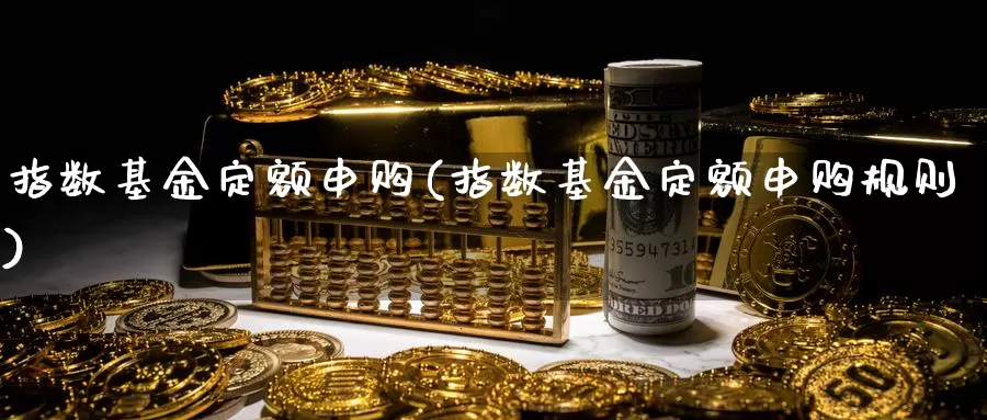 指数基金定额申购(指数基金定额申购规则)_https://www.lfyiying.com_个股_第1张