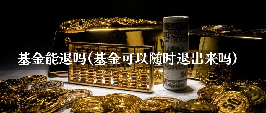 基金能退吗(基金可以随时退出来吗)_https://www.lfyiying.com_港股_第1张