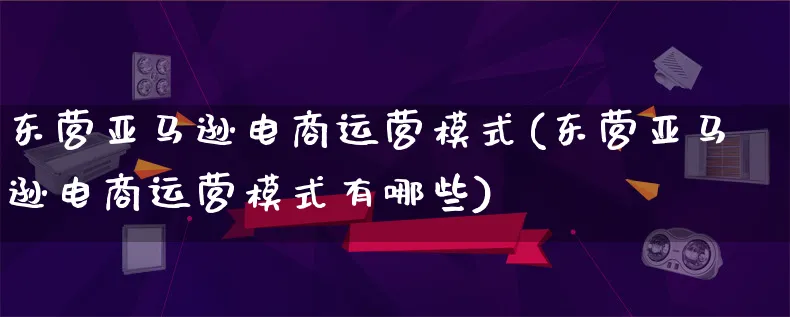 东营亚马逊电商运营模式(东营亚马逊电商运营模式有哪些)_https://www.lfyiying.com_股票百科_第1张