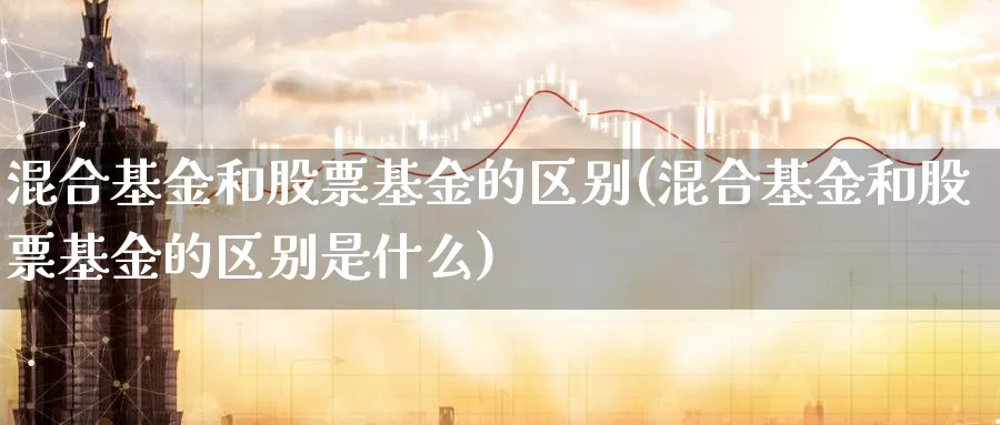 混合基金和股票基金的区别(混合基金和股票基金的区别是什么)_https://www.lfyiying.com_个股_第1张