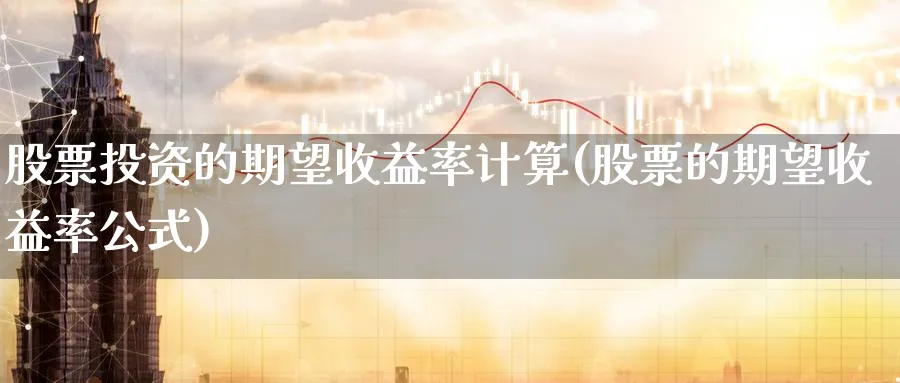 股票投资的期望收益率计算(股票的期望收益率公式)_https://www.lfyiying.com_证券_第1张