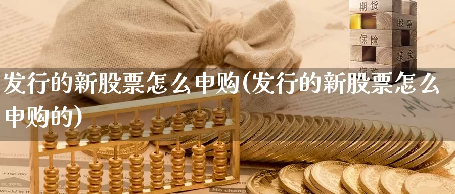 发行的新股票怎么申购(发行的新股票怎么申购的)_https://www.lfyiying.com_股票百科_第1张