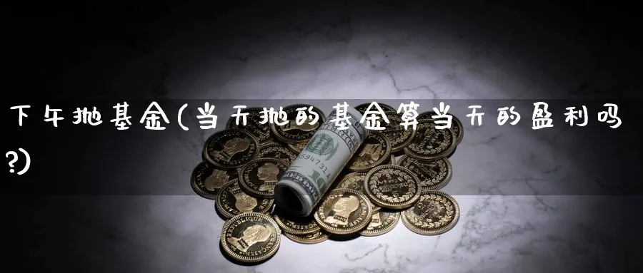 下午抛基金(当天抛的基金算当天的盈利吗?)_https://www.lfyiying.com_股吧_第1张