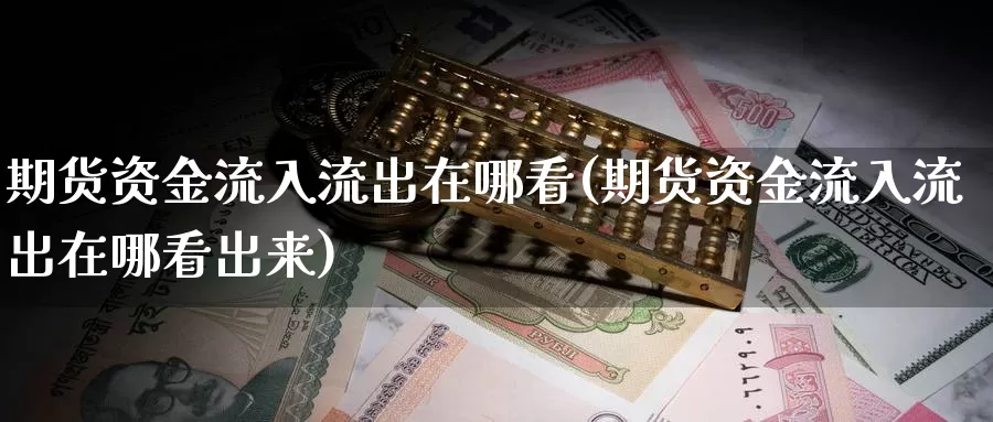 期货资金流入流出在哪看(期货资金流入流出在哪看出来)_https://www.lfyiying.com_股吧_第1张