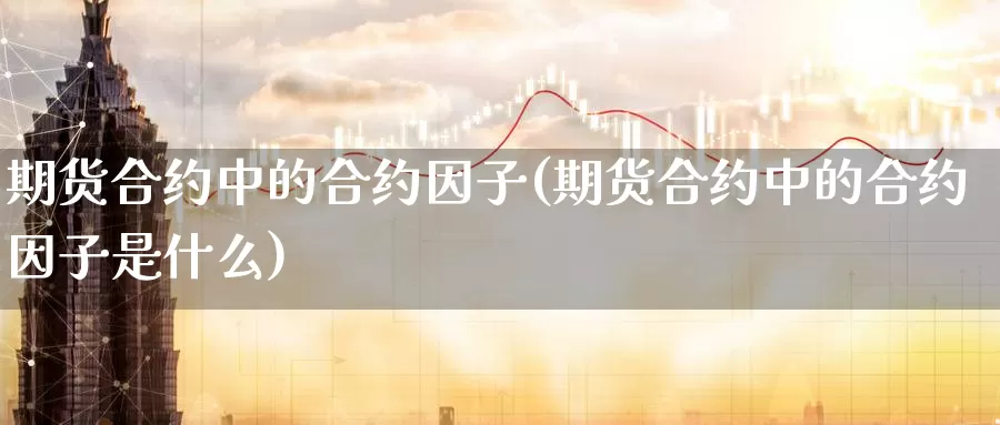 期货合约中的合约因子(期货合约中的合约因子是什么)_https://www.lfyiying.com_股票分类_第1张