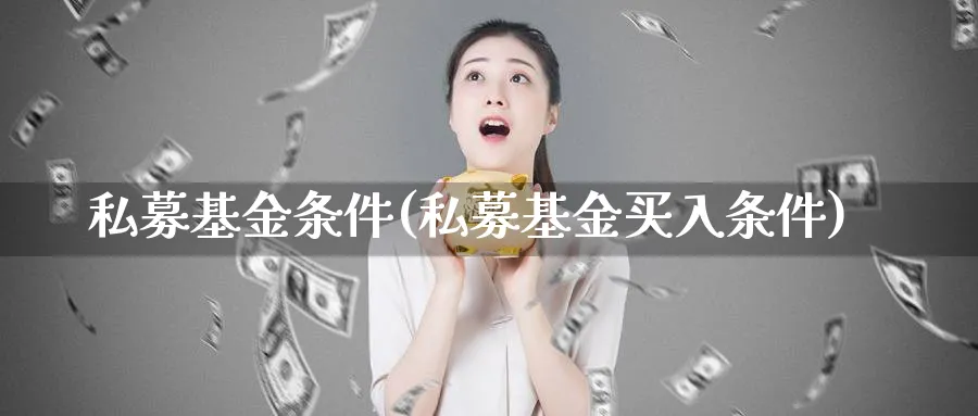 私募基金条件(私募基金买入条件)_https://www.lfyiying.com_港股_第1张