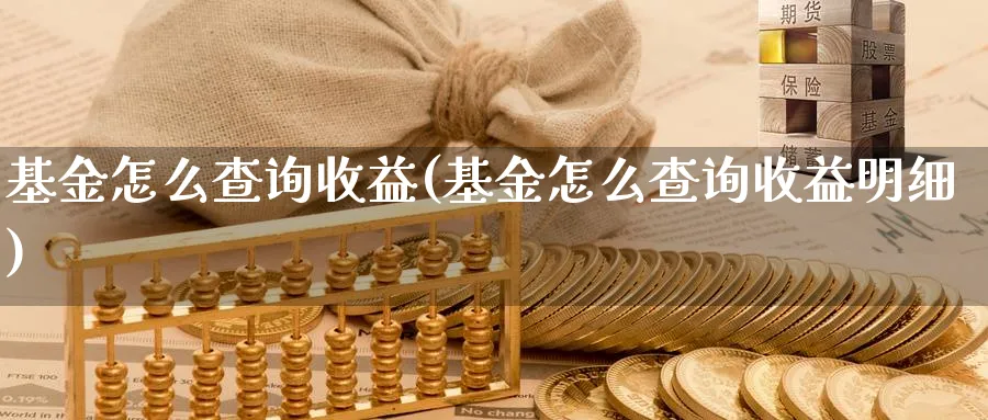 基金怎么查询收益(基金怎么查询收益明细)_https://www.lfyiying.com_港股_第1张